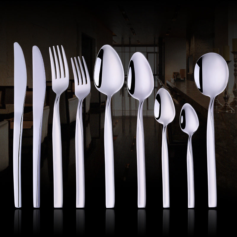 Outlet store selling stainless spoon fork set flatware cutlery set
