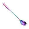 Colorful Long Handle Stainless Steel 18/10 Dessert Ice Cream Coffee/Tea Spoons shopify 20 Piece/Pieces(Min. Order)