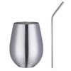 Stainless Steel Glasses Unbreakable Wine Glasses - Stemless Wine Glass Set Outdoor Wine Camping Cup