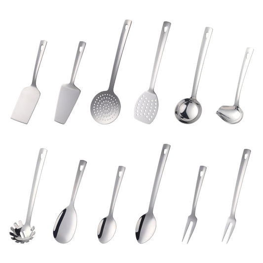 Stainless steel kitchenware set multifunctional cooking spoon and spatula set twelve-piece set